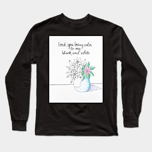 Color to Black & White Long Sleeve T-Shirt